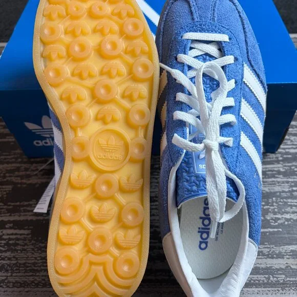 NWT Womens Adidas Gazelle Indoor Athletic Shoe - Blue Fusion, Size 8 - Picture 6 of 10